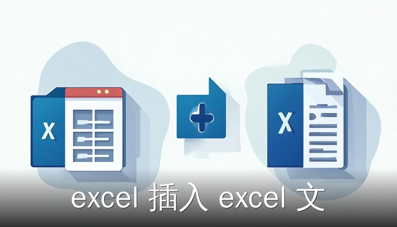Excel插入Excel文件的教程：从文件图标到文档插入的示意图
