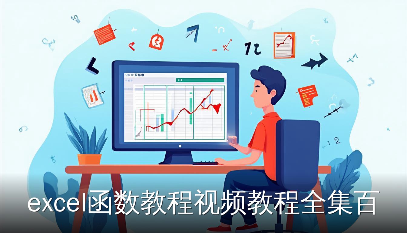 学习者对照Excel函数教程视频在电脑上练习VLOOKUP函数