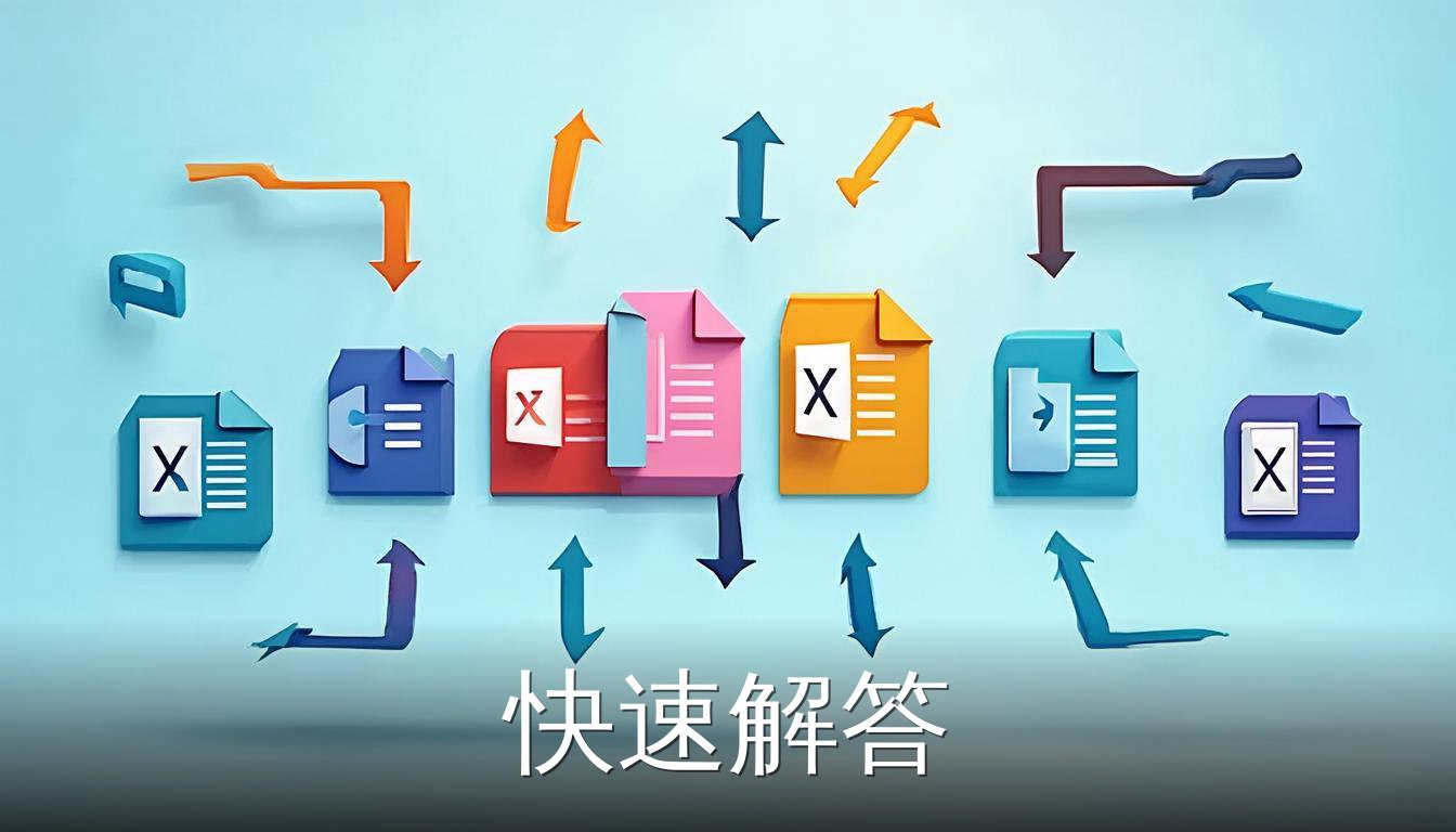 多个Excel工作表合并成一个表格的示意图